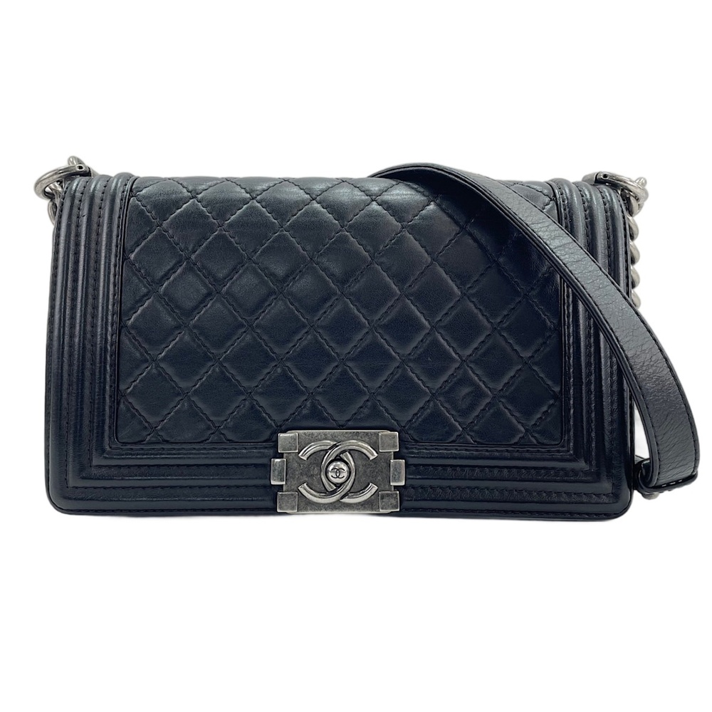 Chanel Boy Medium Shoulder Bag, Black